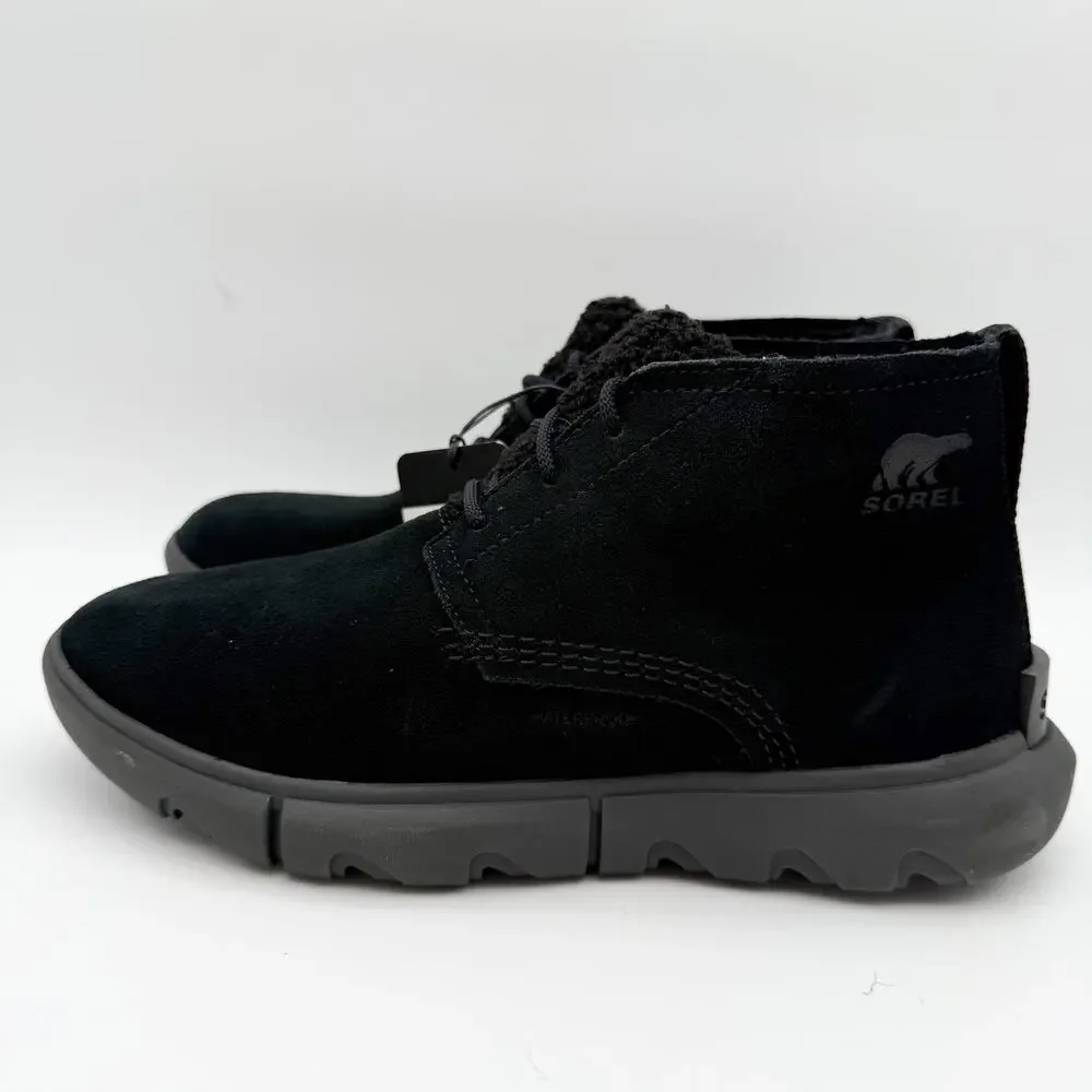 Sorel Women Explorer Next Drift Bootie US 6.5 EU 37.5 Black Suede Waterproof NIB